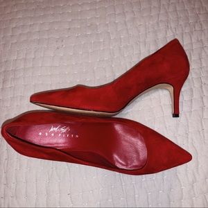 Suede Red L&T Pumps